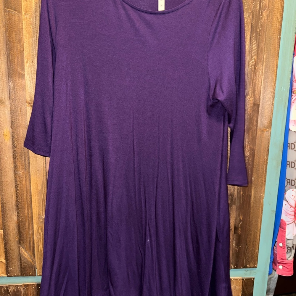 MTS Purple Midi Dress